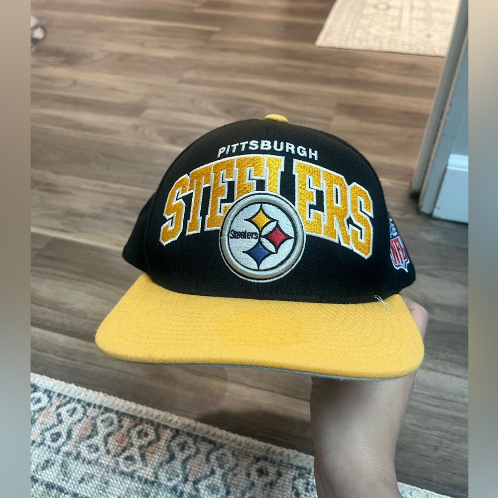 NFL Vintage Pittsburgh Steelers Black & Gold Snapback Hat